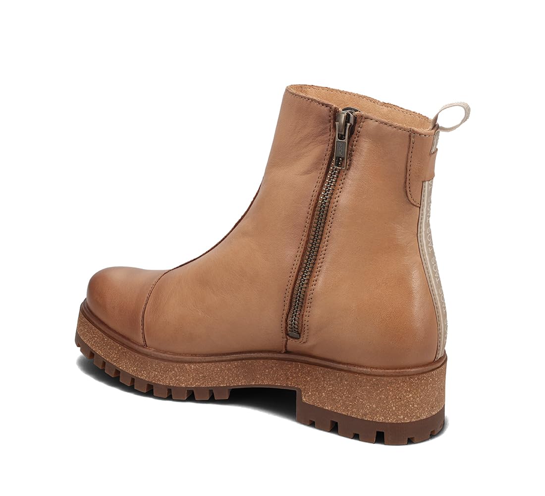 Taos Downtown Women's Boots - Stylish & Comfortable Ankle Boots with Removable Arch Support Footbed - Easy On/Off Side Zipper - Perfect for Work, Travel & Everyday Fashion