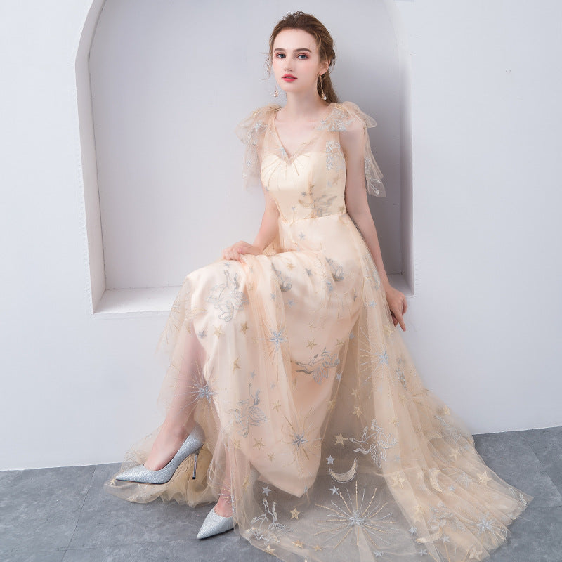 Champ S Line Tulle Prom Dress with Sequins - Elegant Evening Party Gown for Homecoming, Formal Dances & Special Occasions