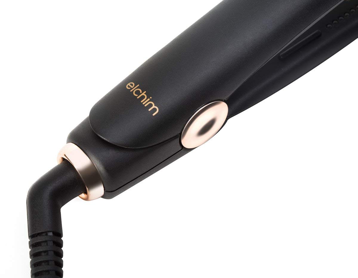 Elchim Natures Touch Professional Ceramic Flat Iron for Hair Styling - Perfect for Straightening, Curling & Smoothing at Home or Salon