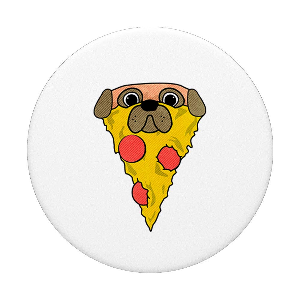 Pug Dog Pizza Phone Holder - Cute Pet Accessory for Desk, Car, and Home Decor
