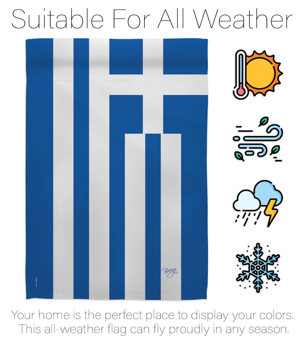 Greece Nationality Decorative Flag Set 28x40