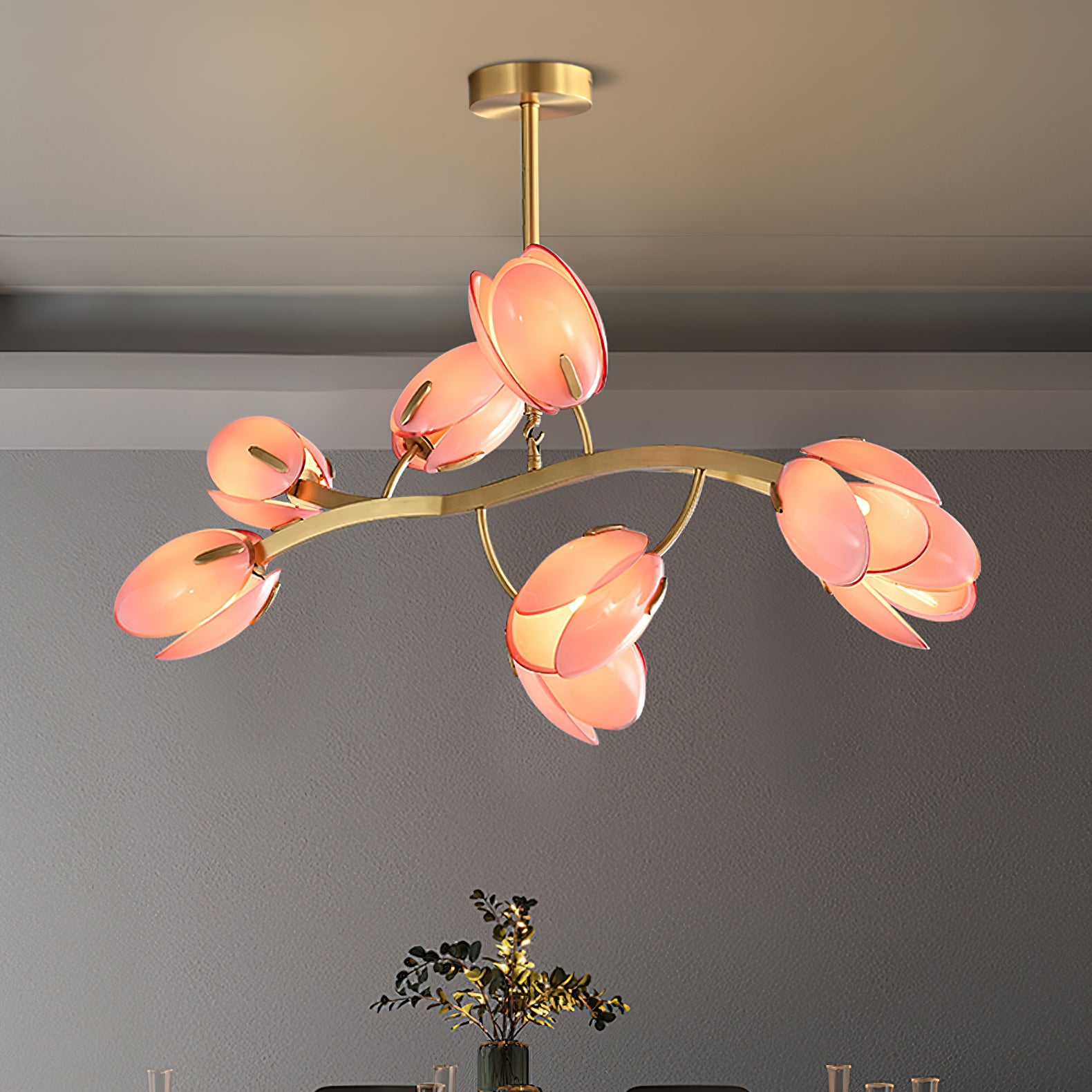 Belluno Crystal Chandelier - Elegant Modern Ceiling Light Fixture for Dining Room, Living Room & Bedroom - Perfect for Home Decor & Wedding Venues