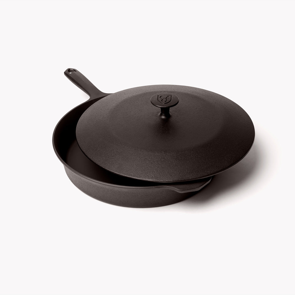 Premium No.10 Cast Iron Skillet Lid - Heavy Duty Cover for Dutch Ovens & Frying Pans - Perfect for Stovetop Cooking, Baking & Camping Use