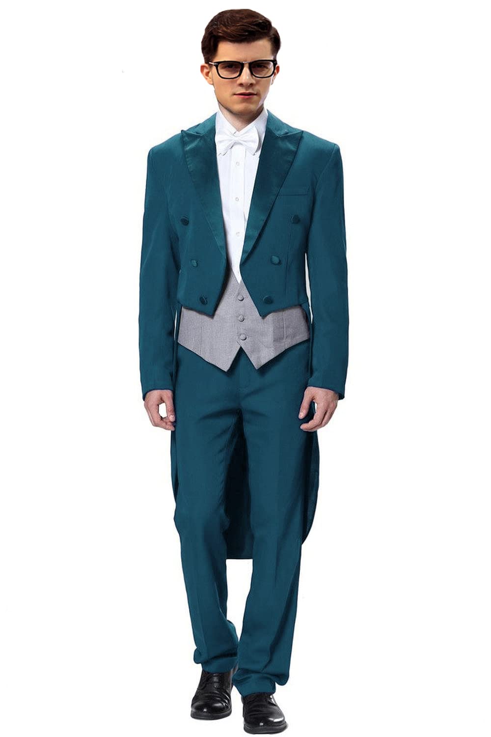 2024 Vintage Elegant 3-Piece Groom Tuxedo Suit for Men - Classic Wedding Attire for Grooms, Best Man & Formal Events | Perfect for Weddings, Proms & Black Tie Occasions