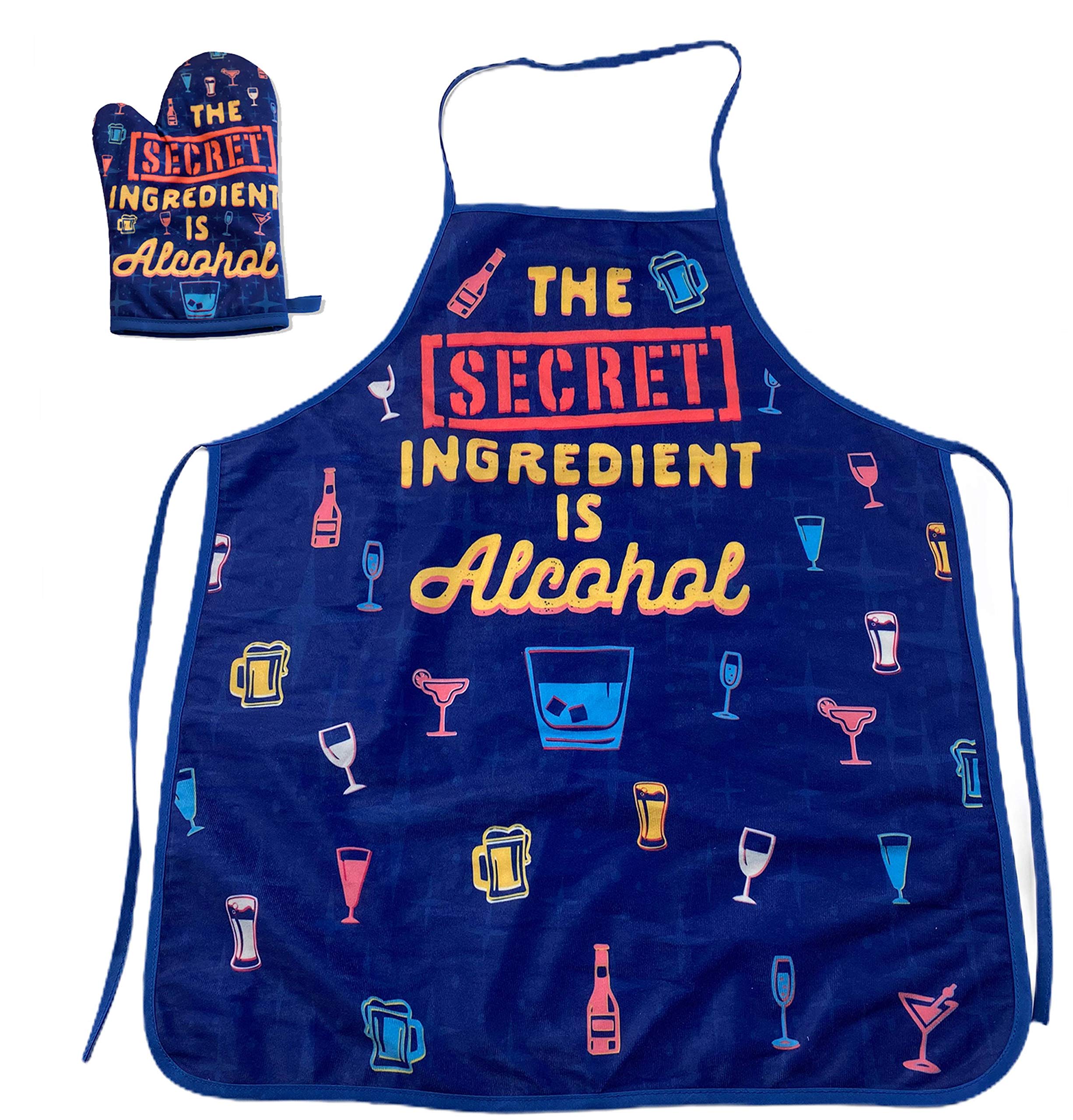 Funny Cocktail Graphic Kitchen Accessories - Alcohol Themed Bar Decor for Parties, Home & Gifts | Perfect for Bartenders & Entertaining