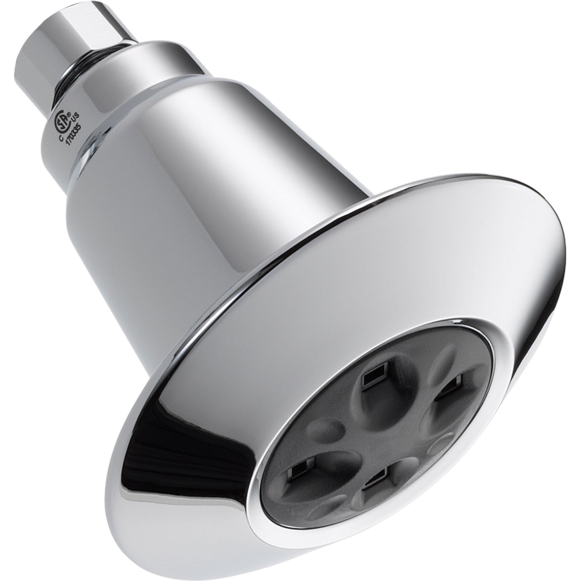 Delta 1 Spray H2Okinetic 1.5 GPM Water Efficient Chrome Showerhead 561058 - High Pressure Rain Shower Head for Bathroom, Spa-Like Experience, Water Saving Design