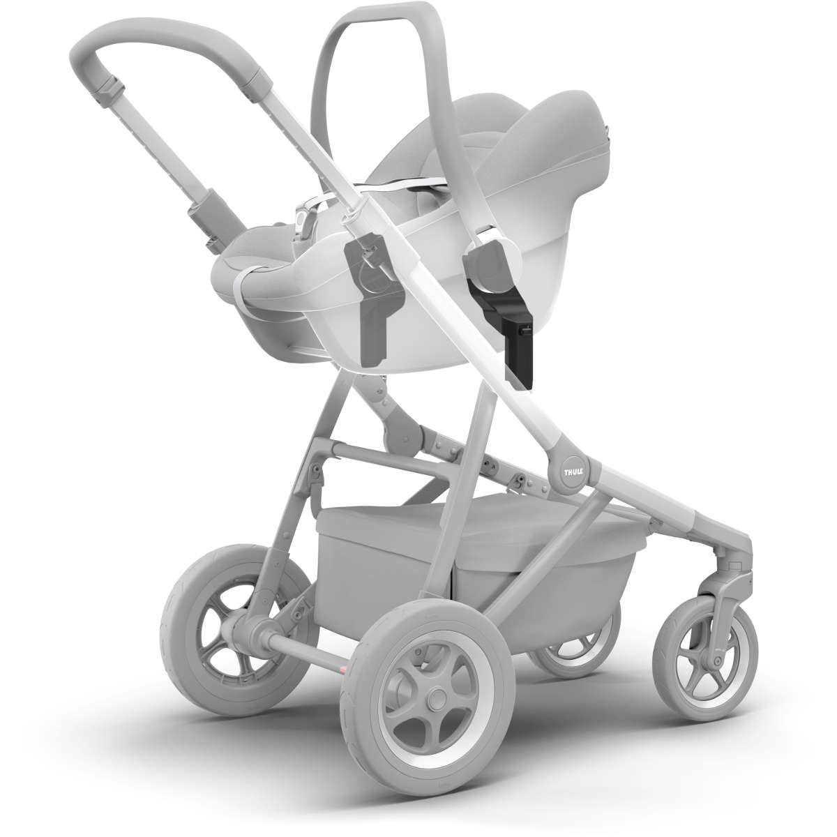 Thule Sleek Car Seat Adapter - Compatible with Maxi Cosi, Nuna & Cybex Infant Car Seats | Safe & Secure Travel Solution for Parents