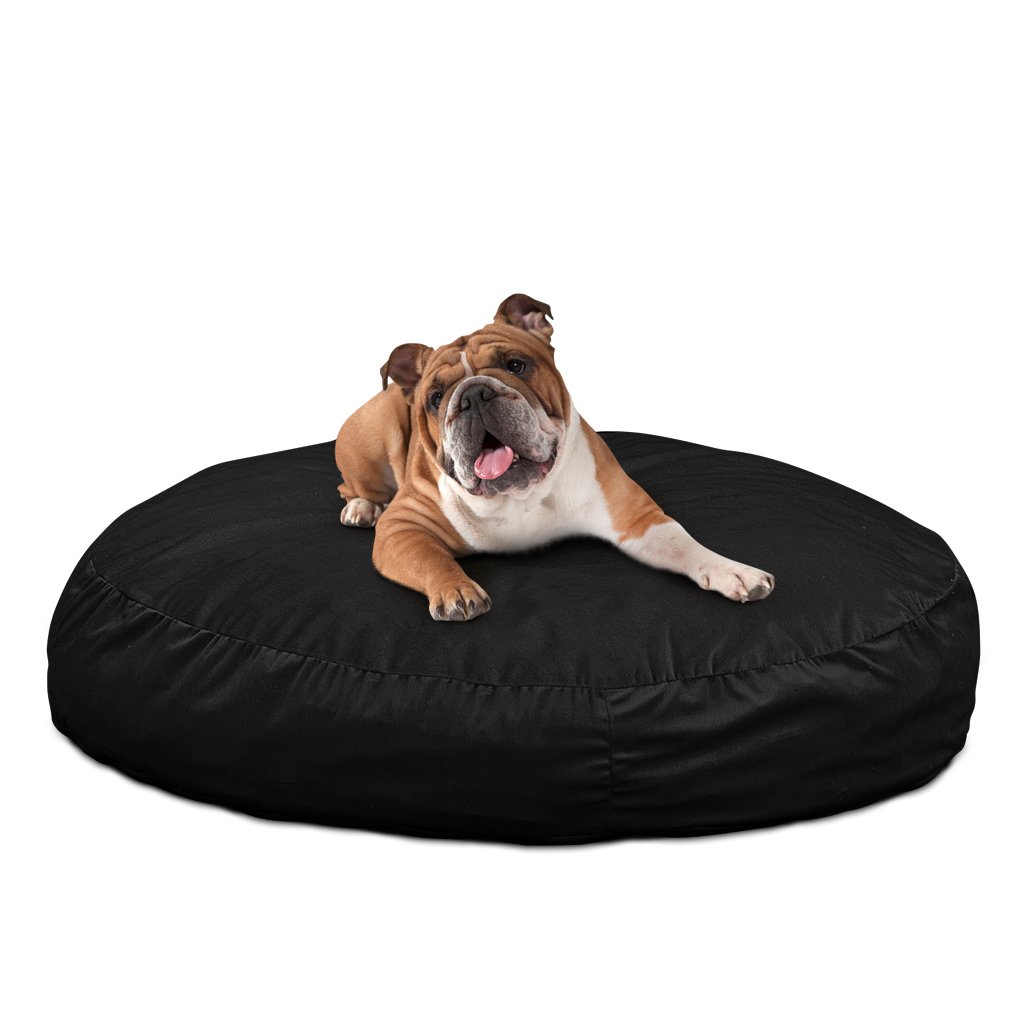 ULTIMATE SACK Dog Beds - Large Orthopedic Foam Dog Bed with Washable Cover | Durable Double-Stitched Seams & Premium Virgin Foam | Perfect for Large Dogs in Living Room or Bedroom (Medium, Black)
