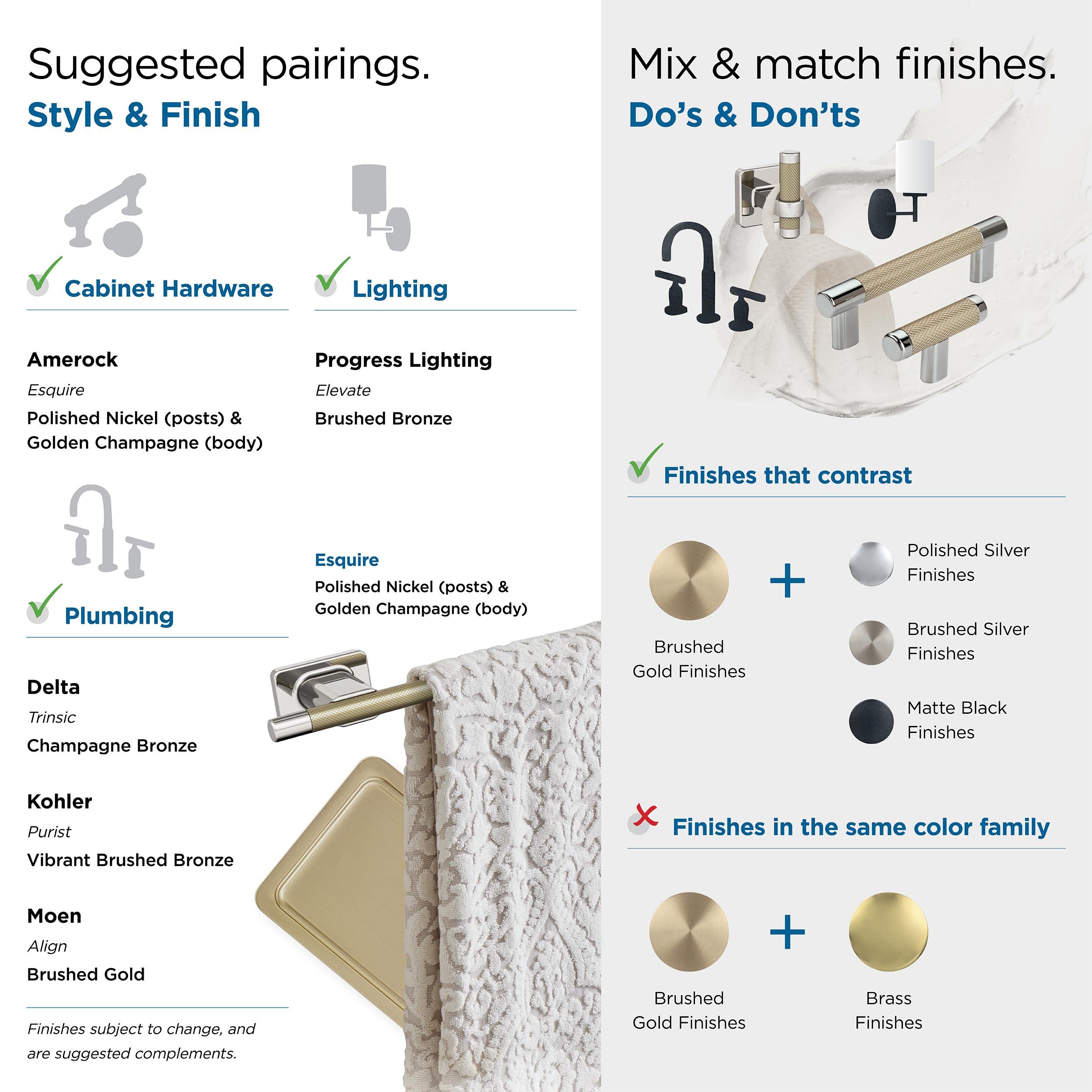 Amerock Polished Nickel Towel Ring - 5-1/4