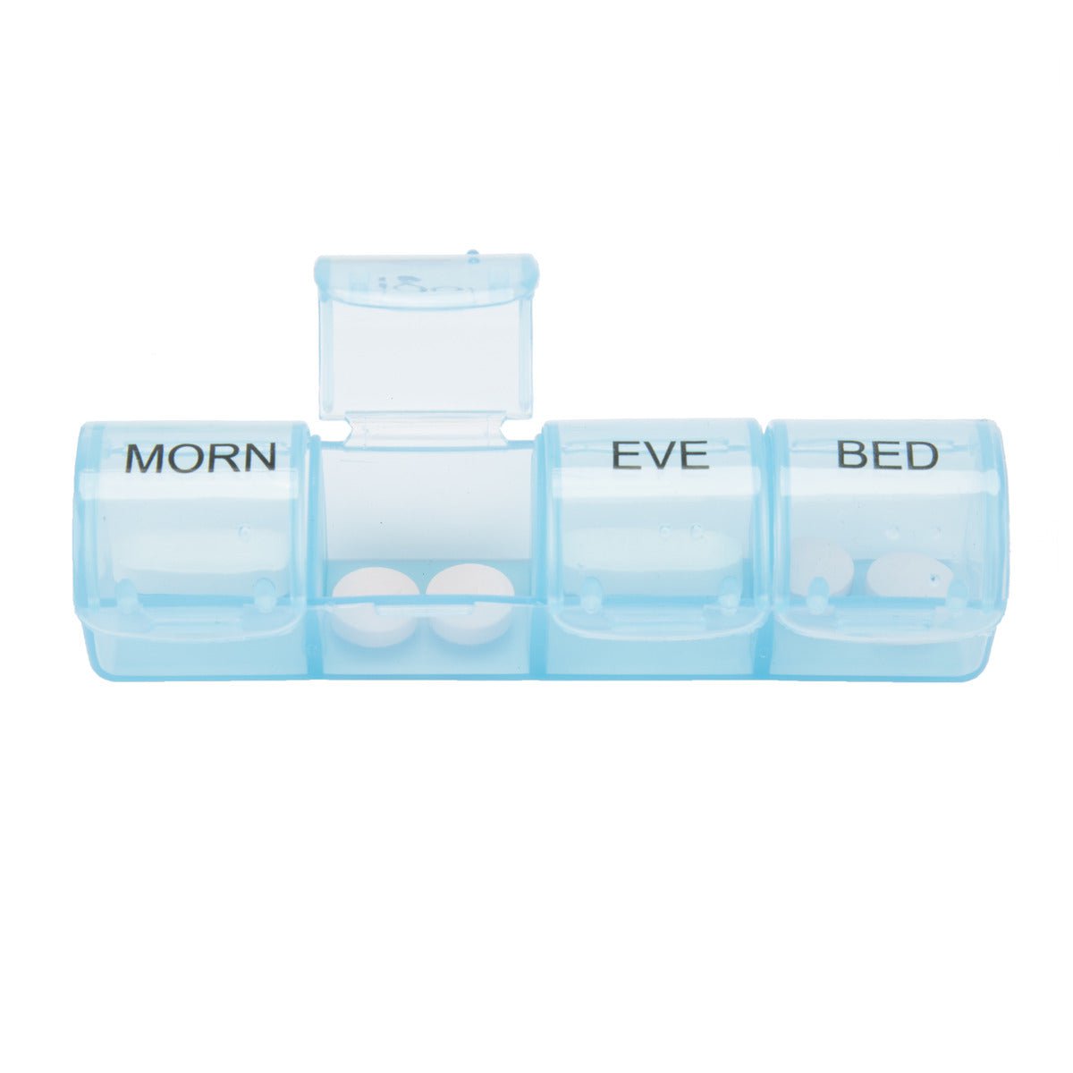Travelon 7-Day Pill Organizer - Weekly Medication Planner with AM/PM Compartments | Portable Pill Case for Vitamins, Supplements & Daily Meds | Perfect for Travel, Work & Home Use