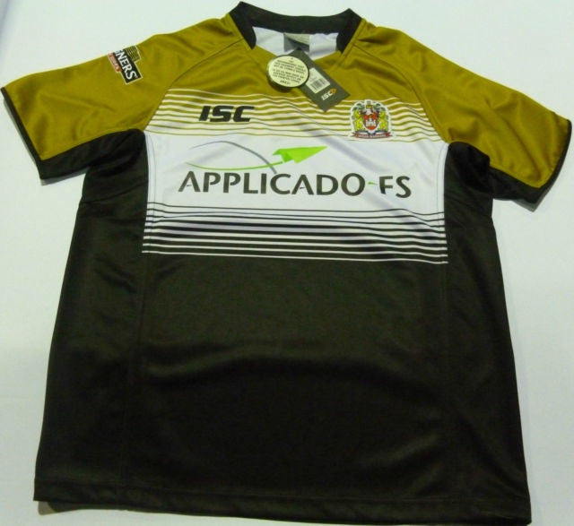 ISC Wigan Warriors Away Super League Rugby Shirt 2012 - Authentic Jersey for Rugby Fans & Sports Enthusiasts - Perfect for Matchdays, Training & Fan Gear