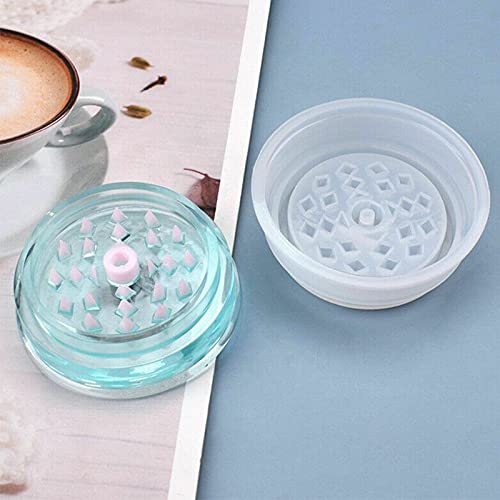 Acxico 2-Piece Silicone Epoxy Resin Mold Set - DIY Leaf & Herb Grinder for Spices, Resin Casting & Craft Projects - Perfect for Making Unique Jewelry, Soap Molds & Home Decor