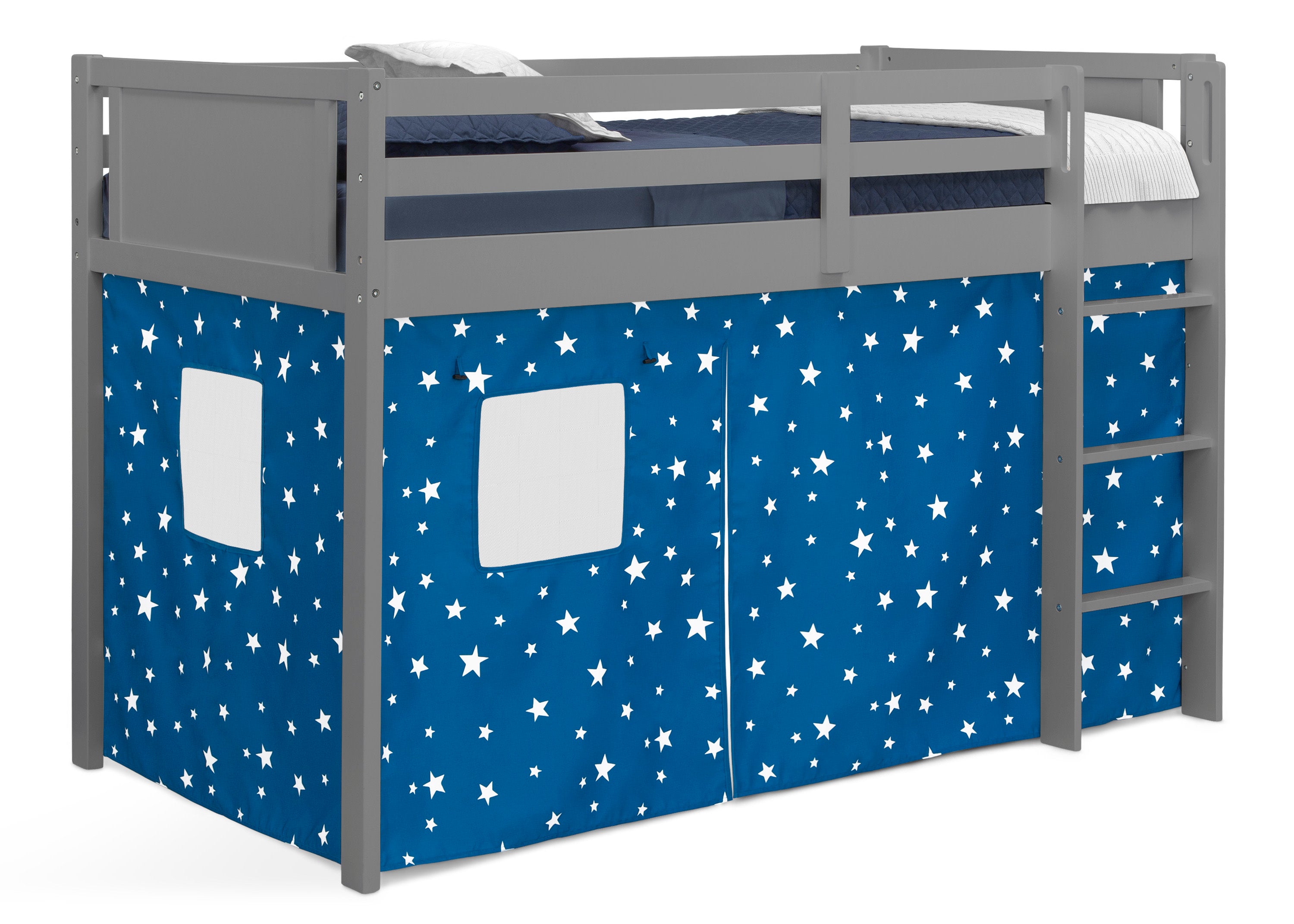 Bed Tent & Curtain Set for Twin Loft or Bunk Bed - Privacy Canopy for Kids & Teens - Perfect for Dorm Rooms, Sleepovers & Small Spaces (Bed Sold Separately)