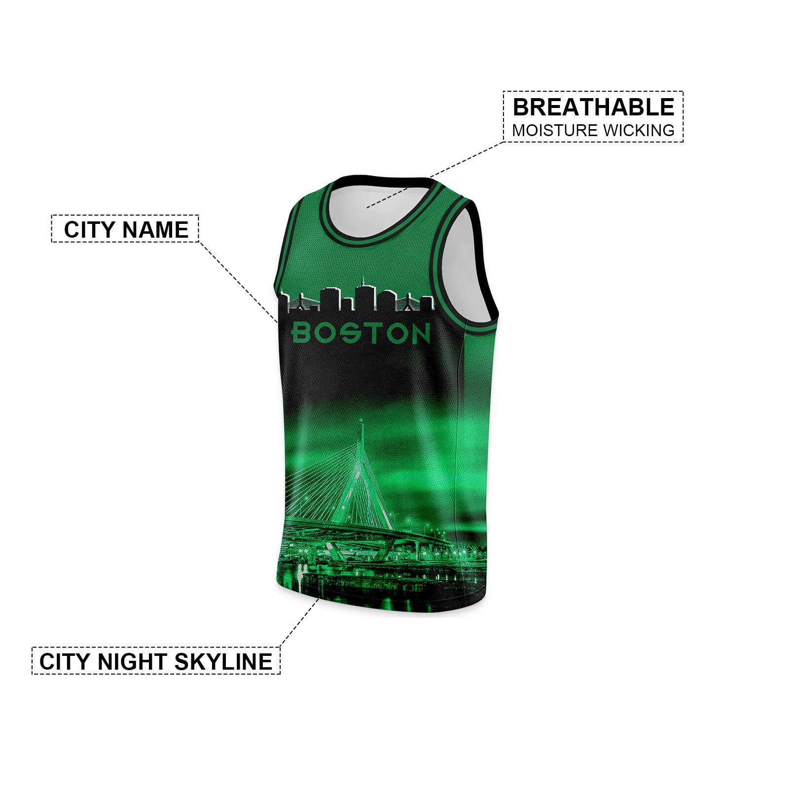 Basketball City Jerseys for Men - Sports Fan Shirts & Gifts with Custom Printing (Sizes S-2XL) - Perfect for Game Day, NBA Events & Fan Apparel Gifts