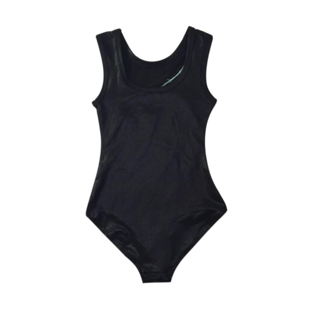 ESHOO Girls' Gymnastics Leotard - Sparkling Diamond Embroidered Striped Ballet Leotard for Dance & Performance | Perfect for Gymnastics, Ballet Practice, and Dance Competitions