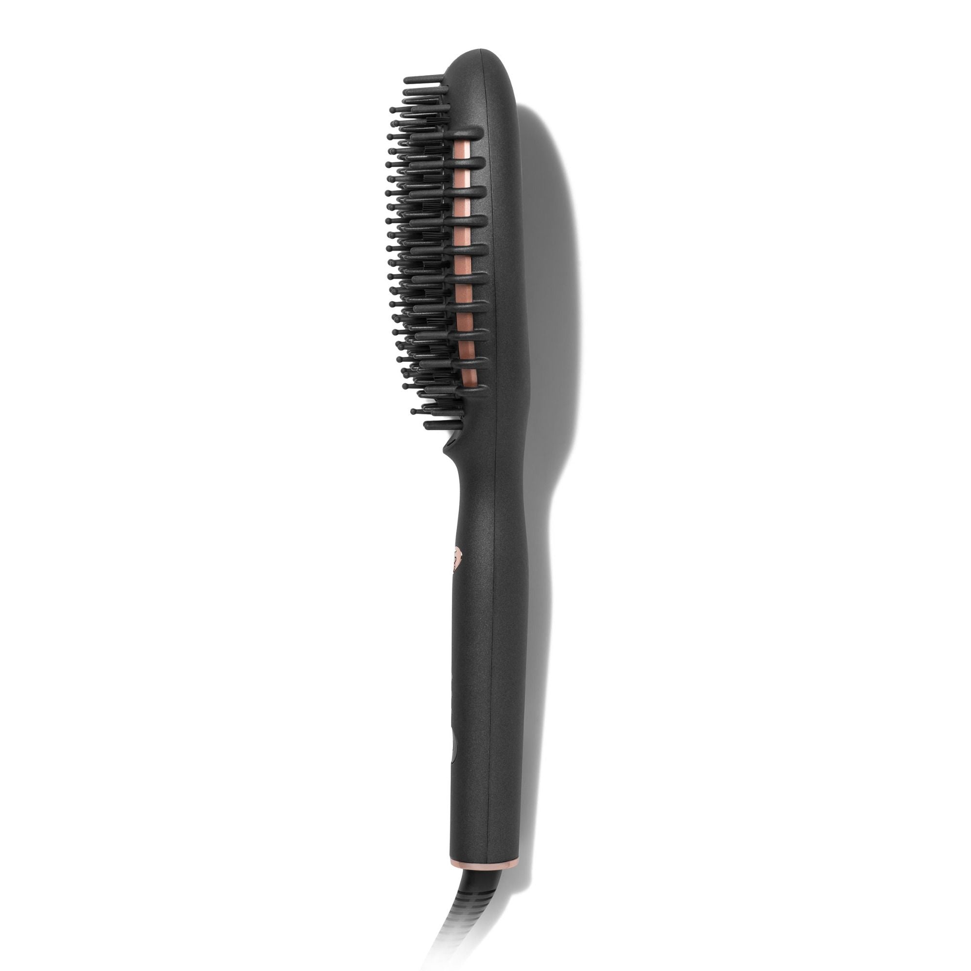 EDGE Heated Smoothing & Styling Brush for Hair - Professional Ionic Ceramic Hot Air Brush with Adjustable Temperature, Perfect for Straightening, Volumizing & Frizz Control at Home or Salon