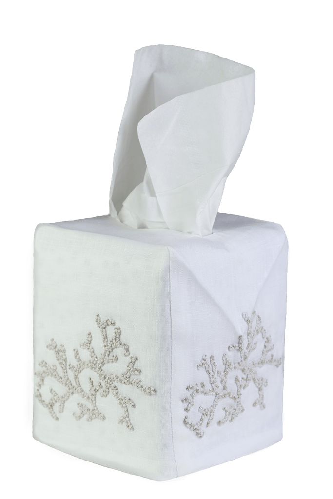 Decorative Coral Tissue Box Cover - Stylish Home & Office Accessory for Living Room, Bathroom, or Desk Organization
