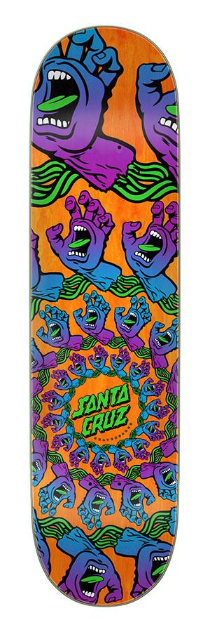 Santa Cruz 8.125in x 31.7in Mandala Hand Skateboard Deck - Premium Skateboard for Street & Park Riding - Perfect for Beginners & Pro Skaters