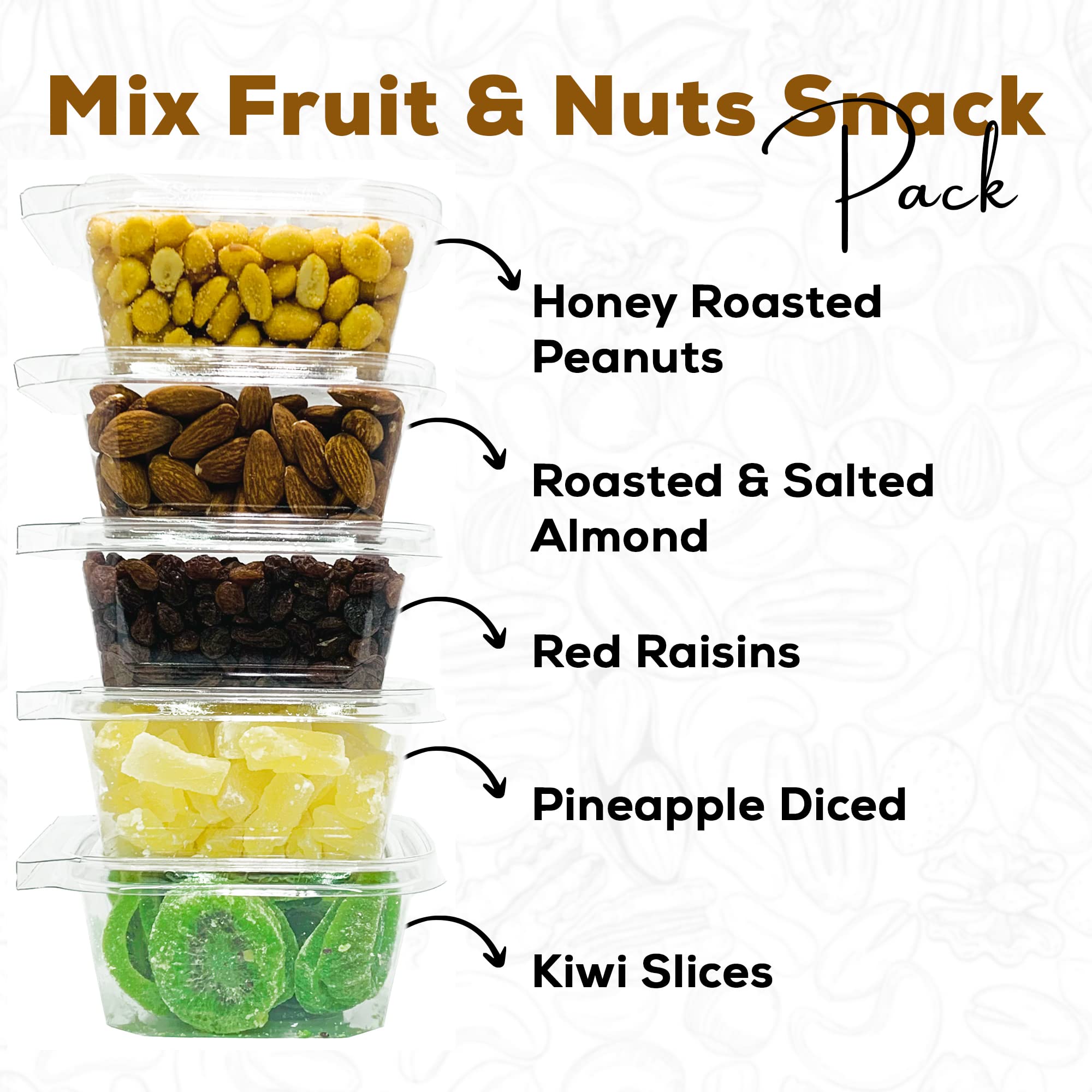 Premium NY SPICE SHOP Mixed Fruits & Nuts Gift Box - Dried Fruits, Almonds, Cashews & Walnuts Assortment - Vegan Gourmet Snack Pack - Perfect for Holidays, Office Gifts & Healthy On-the-Go Snacking - Pack of 1