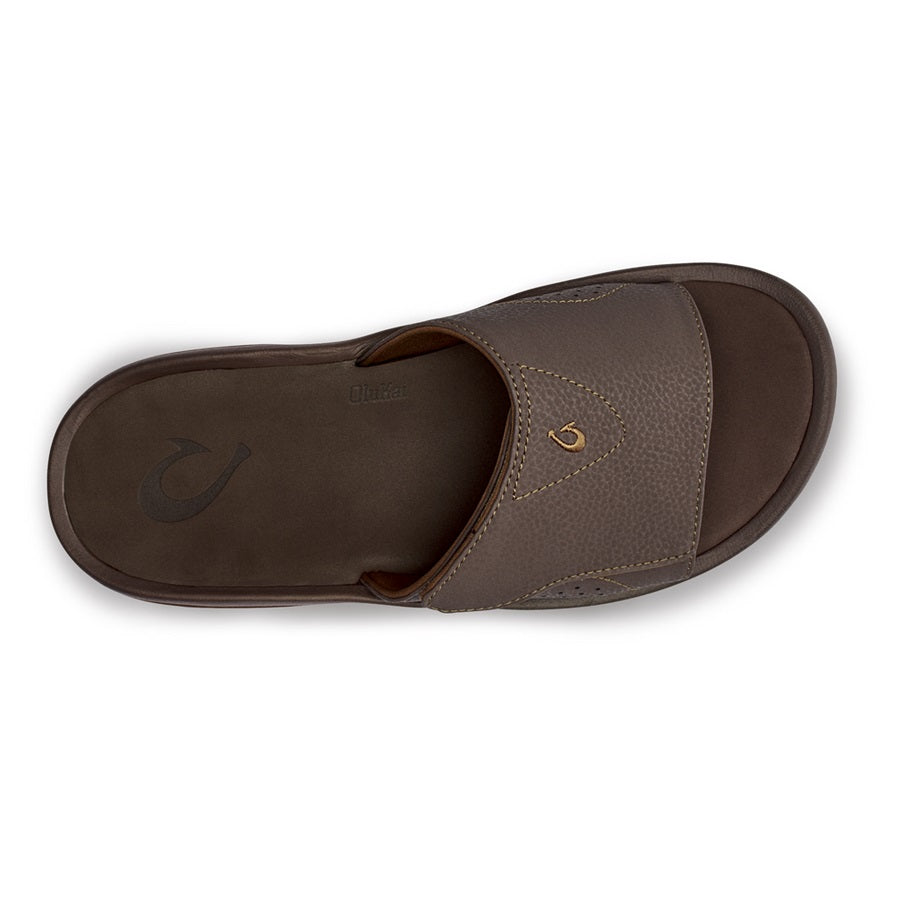 Olukai Nalu Slide Men's Comfortable Waterproof Sandals for Beach, Pool & Outdoor Activities - Lightweight & Durable Flip Flops