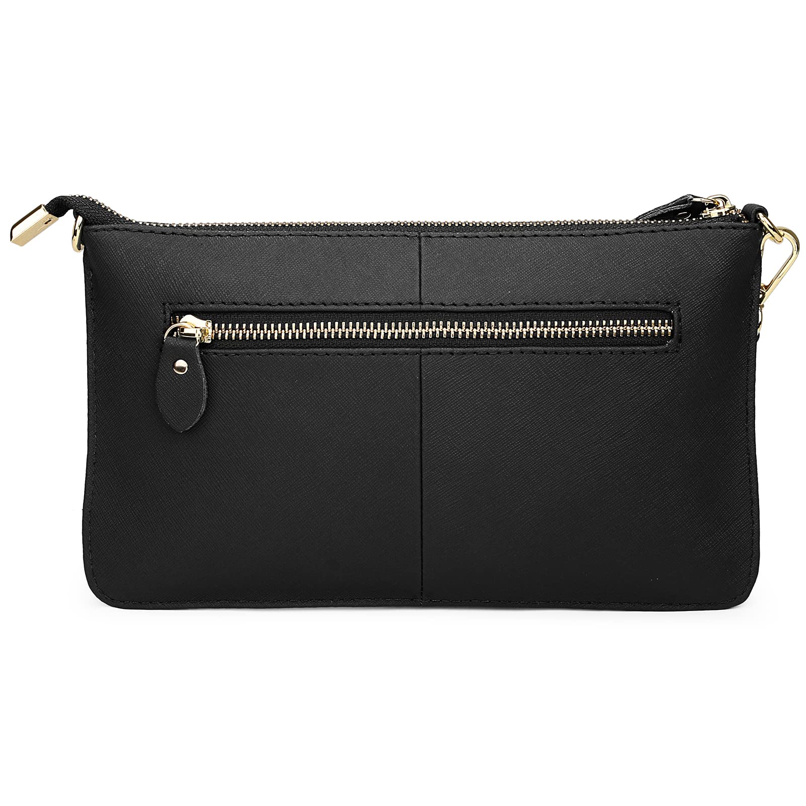 Uromee Genuine Leather Wristlet Wallet Clutch Purse for Women - Crossbody Bag with Detachable Shoulder Strap - Perfect for Parties, Travel & Everyday Use