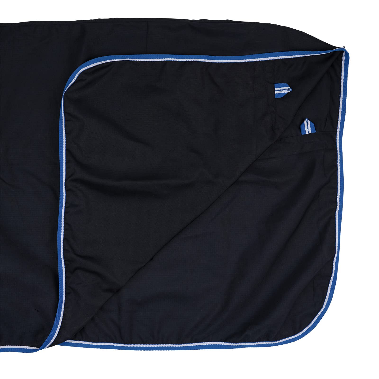 HORZE Glasgow Summer Cooler Secure Fit Horse Blanket - Dark Blue - 69 Inch | Lightweight Breathable Stable Blanket for Hot Weather Riding & Training