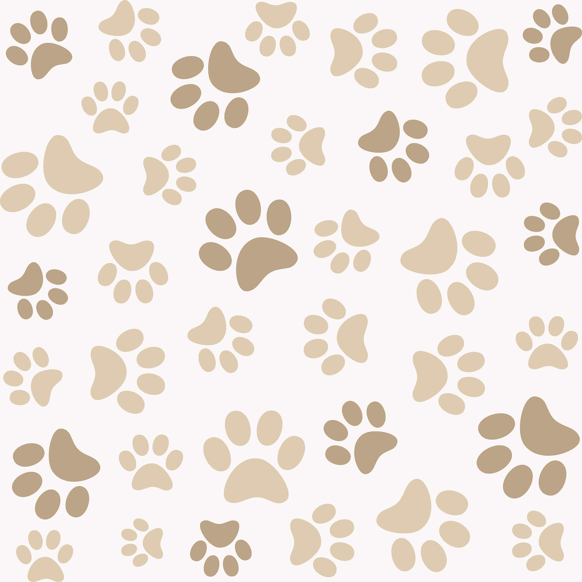 Beige and Tan Animal Print Peel and Stick Removable Wallpaper for Kids Room Decor - Nursery, Playroom, Bedroom Wall Covering