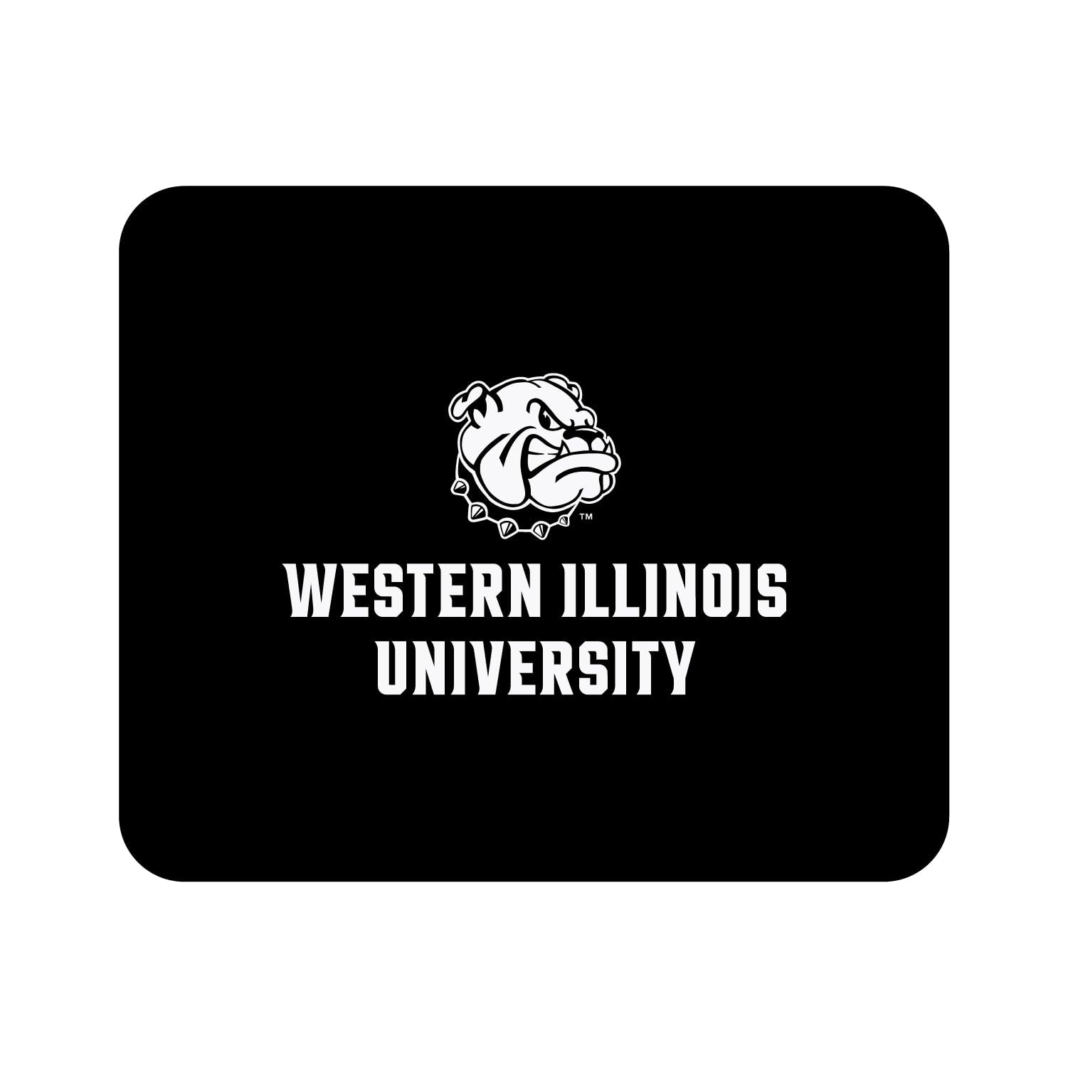 OTM Essentials Western Illinois University Standard Fabric Mouse Pad - Non-Slip Desk Accessories for Office & Gaming - Classic WIU Logo Design for Computer, Laptop & Workstation Use