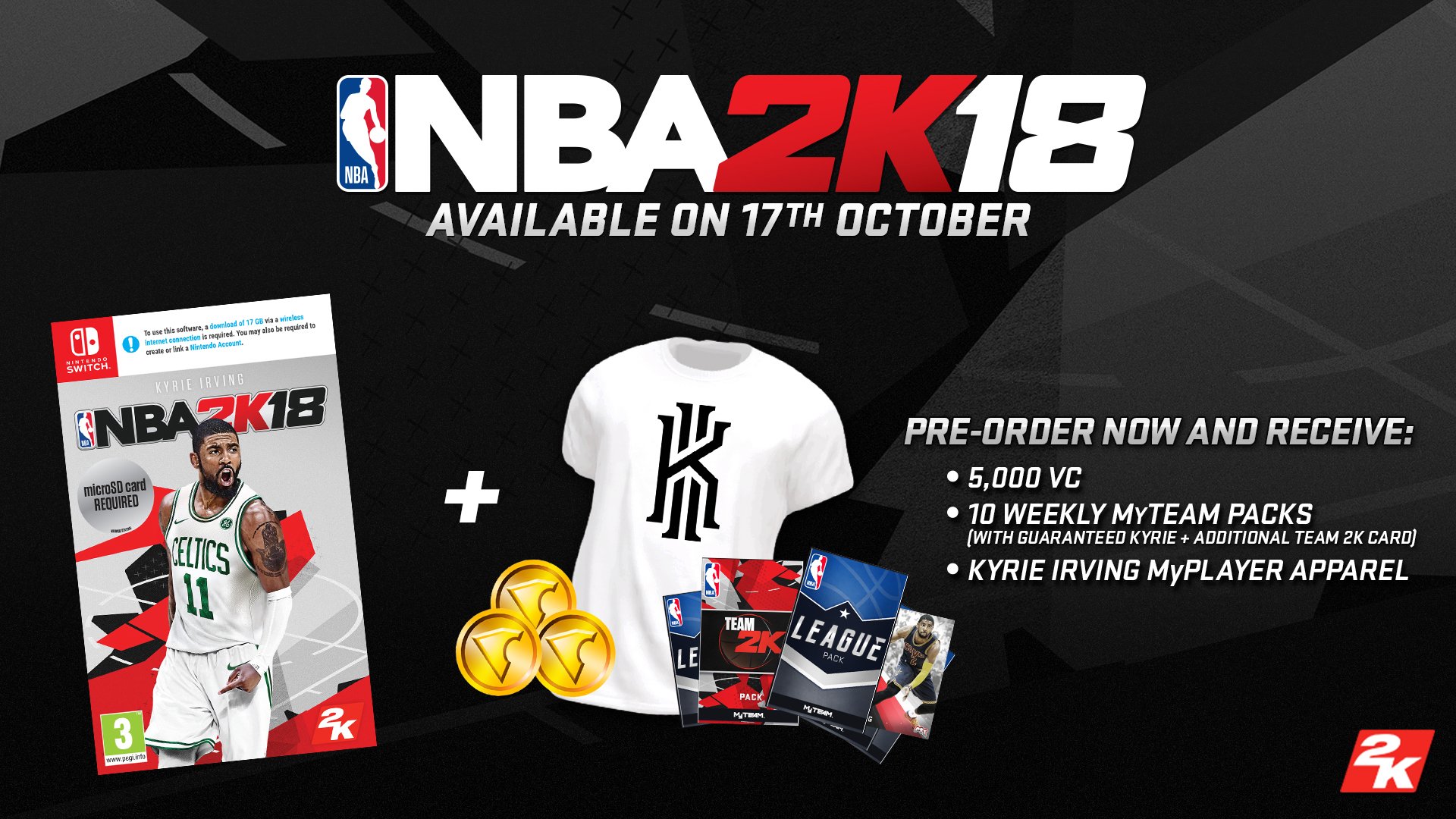 NBA 2K18 for Nintendo Switch - UK Edition | Official Basketball Video Game for Sports Fans | Perfect for Home Gaming & Competitive Play