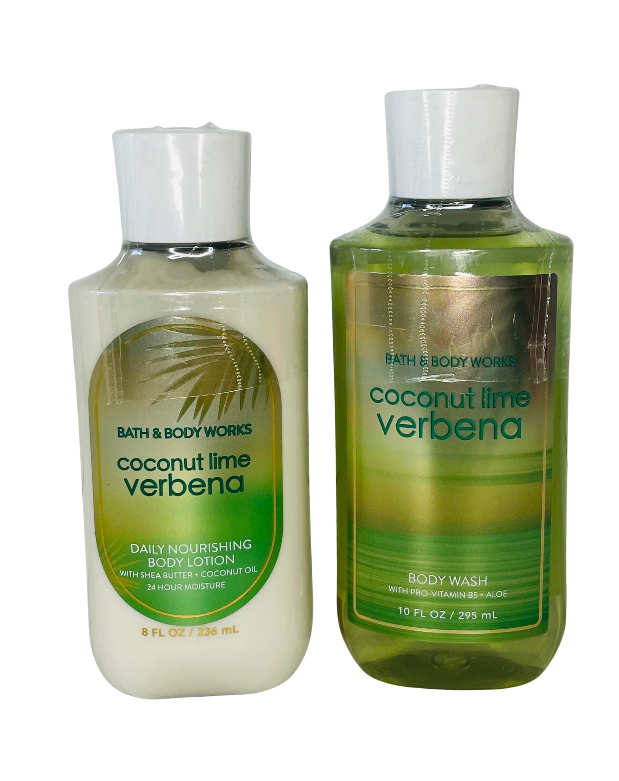 Bath & Body Works Coconut Lime Verbena Body Lotion & Shower Gel Set - 2 Piece Moisturizing Gift Set for Women, Hydrating & Refreshing - Perfect for Spa Day, Travel & Daily Skincare Routine