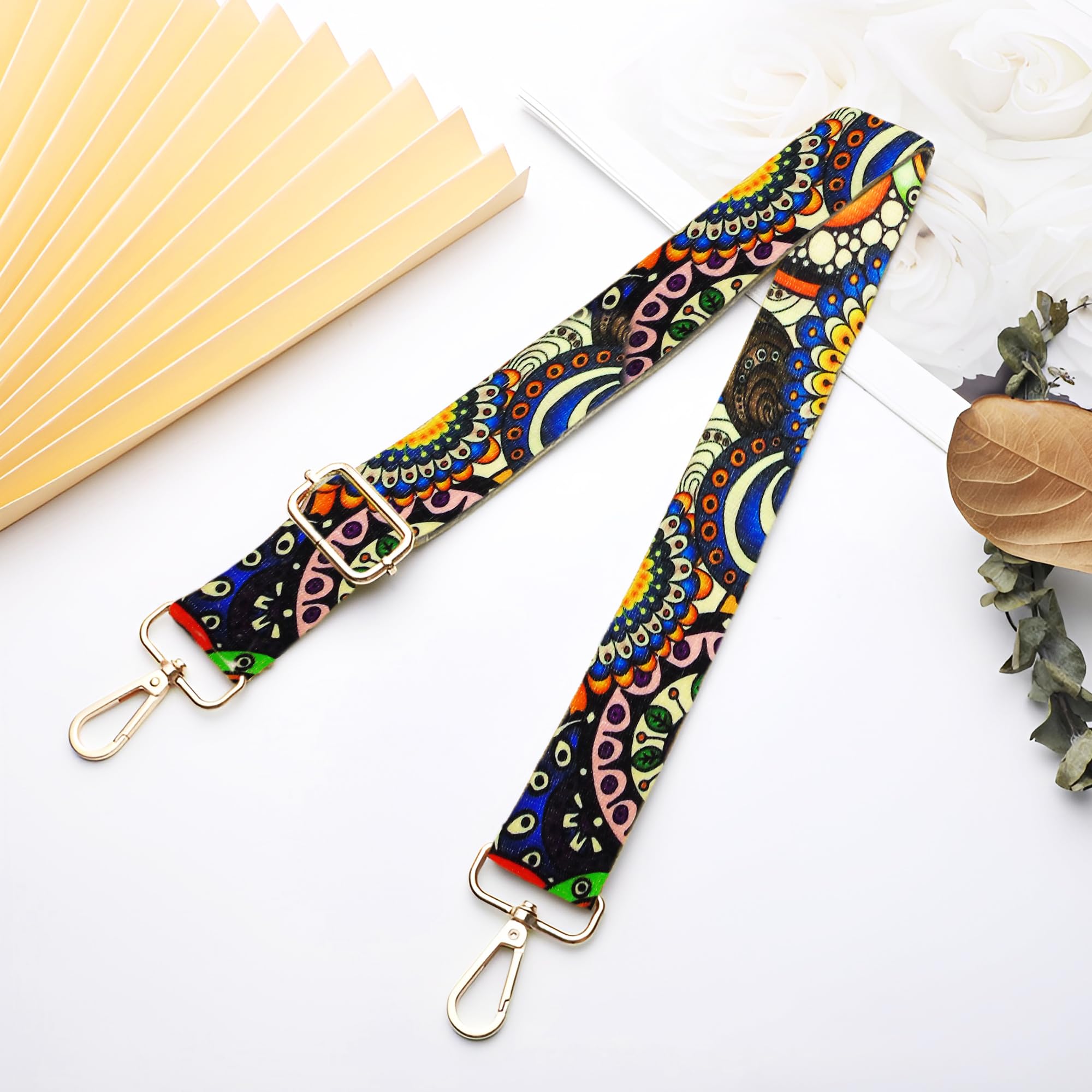 6-Piece Purse Straps Replacement Set - 1.5 Inch Adjustable Crossbody & Shoulder Bag Straps for Handbags - Perfect for Daily Use, Travel & Shopping