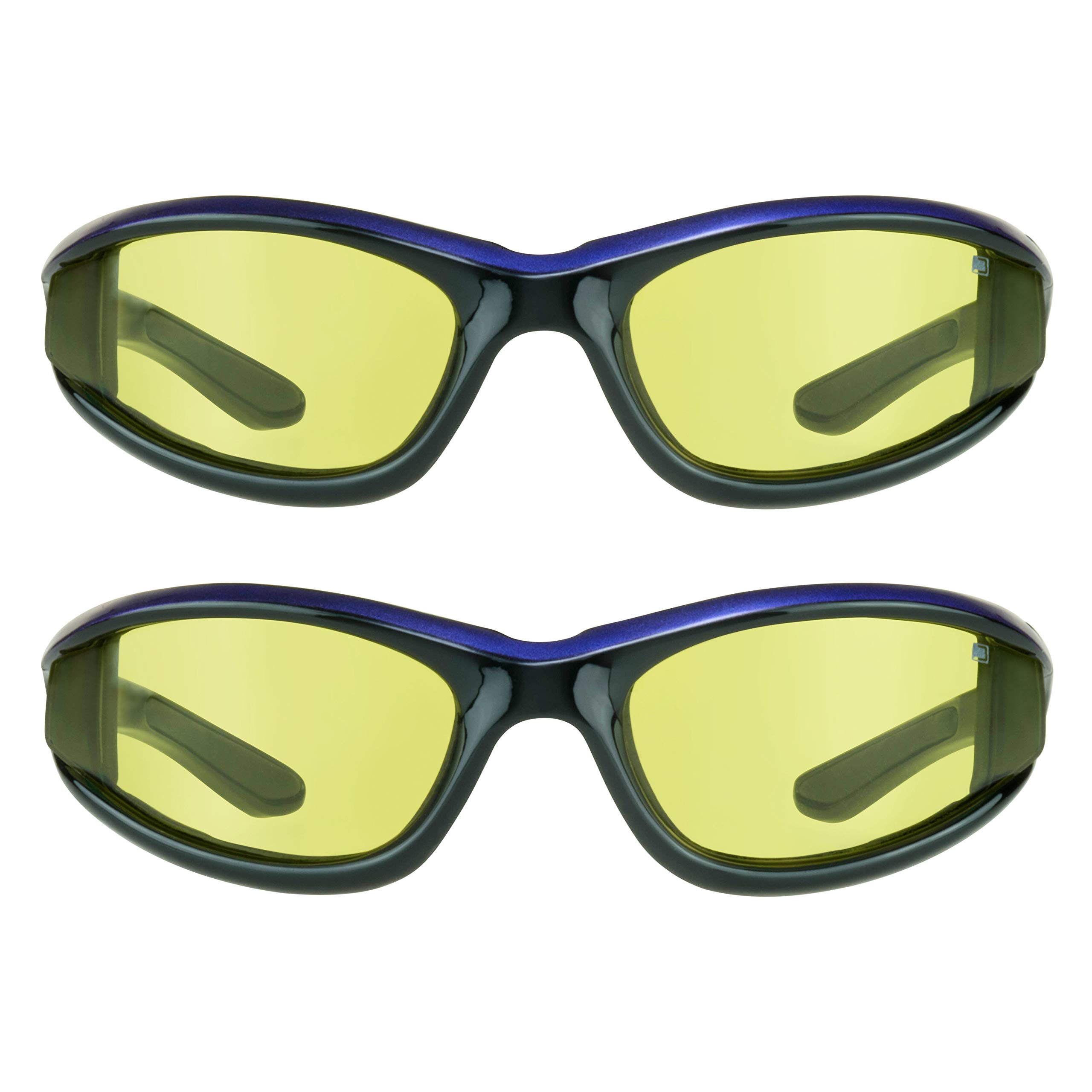 BikerShades Motorcycle Safety Glasses with Yellow Lens - Foam Padded Night Riding Goggles for Men & Women - Perfect for Nighttime Motorcycle Rides, Cycling, and Outdoor Sports