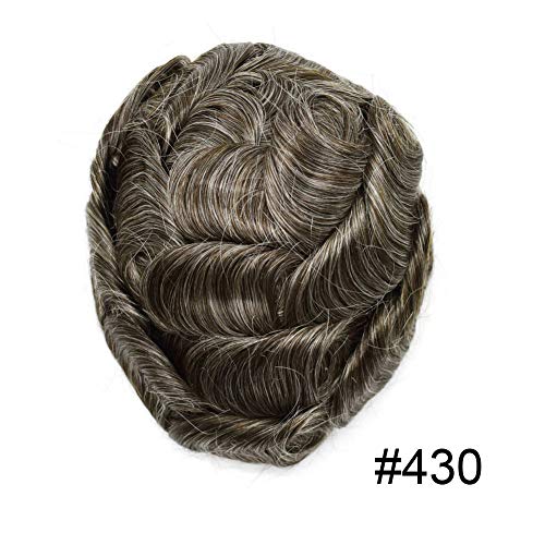 #430 4# MEDIUM BROWN WITH 30% SYNTHETIC GREY-120% medium light to medium density