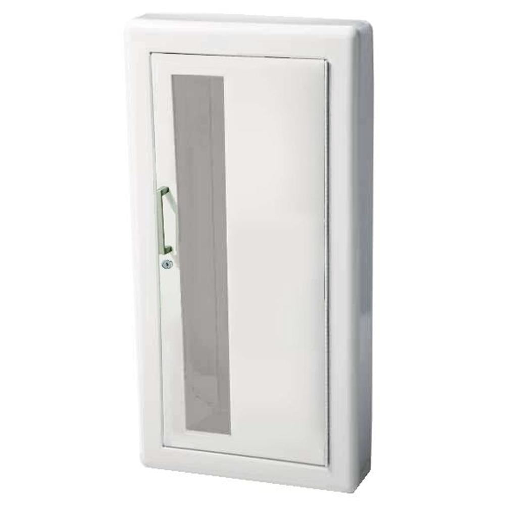JL Industries 1017W10 Academy Fire Extinguisher Cabinet - Vertical Duo Panel with Pull Handle & SAF T LOK - Perfect for Schools, Offices & Commercial Buildings Safety Compliance