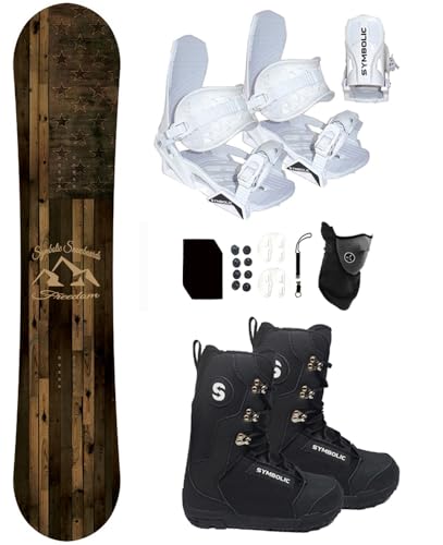 8 Women White Symbolic Binding+BLK Boot