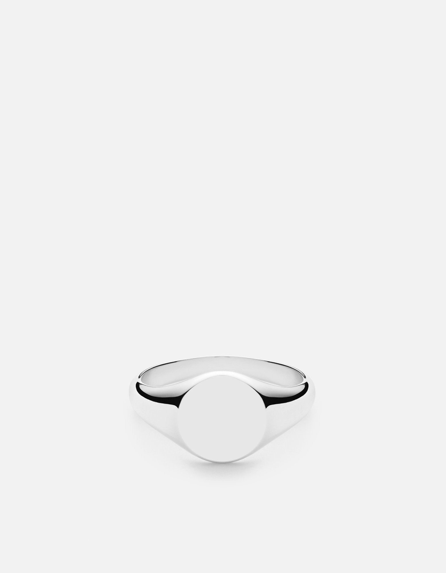 Sterling Silver Signet Ring for Men & Women - Personalized Engraved Initials - Elegant & Timeless Jewelry for Weddings, Gifts & Everyday Wear