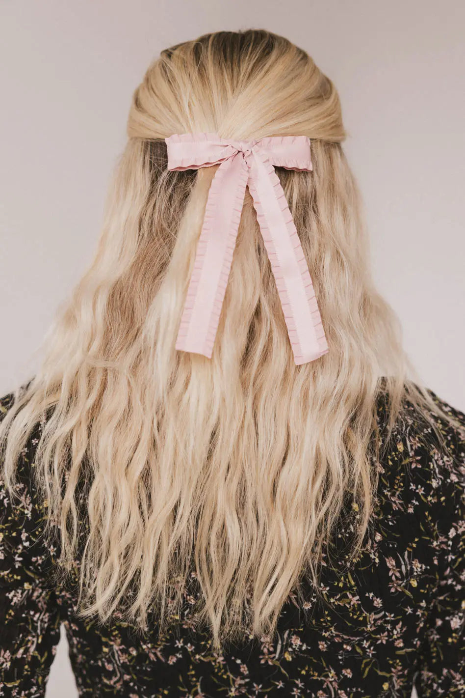 Elegant Long Tail Bow Hair Clip in Pink - Perfect for Weddings, Parties, and Everyday Hair Accessories