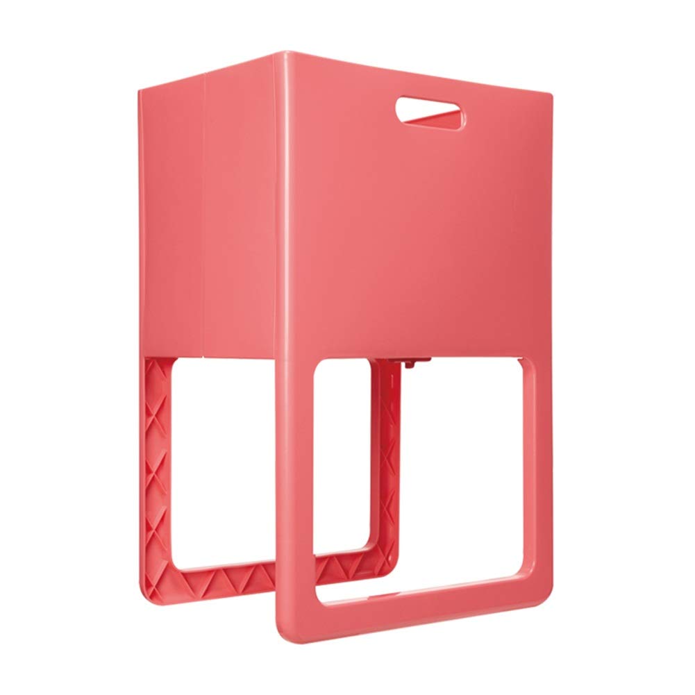 Foldable Pink Laundry Hamper Basket - 40x30x61cm Dirty Clothes Sorter & Storage Bin for Bathroom, Bedroom, and Kids' Room | Plastic Household Organizer for Toys & Clothes | GAOFENG