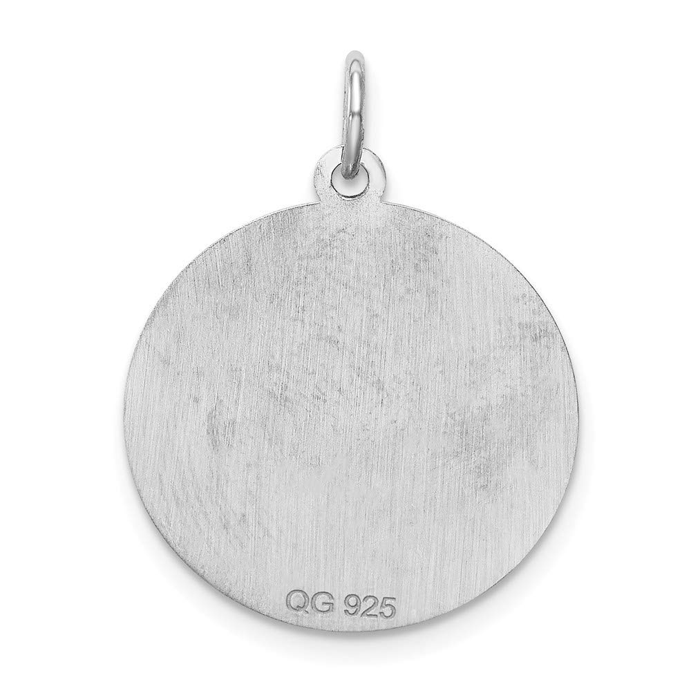 Roy Rose Jewelry Sterling Silver Initial Letter W Charm Pendant - Elegant Monogram Necklace for Women, Perfect for Gifts, Anniversaries & Everyday Wear