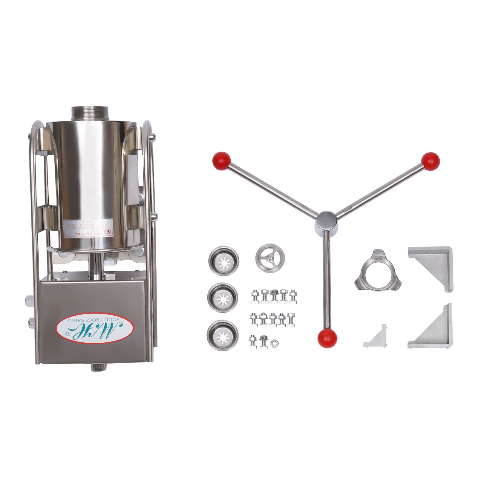 Professional Stainless Steel Commercial Churro Maker Machine - 3L Vertical Hand Crank Manual Churros Filling Equipment for Spanish Donuts | Perfect for Restaurants, Bakeries, Cafes, Food Trucks & Home Use