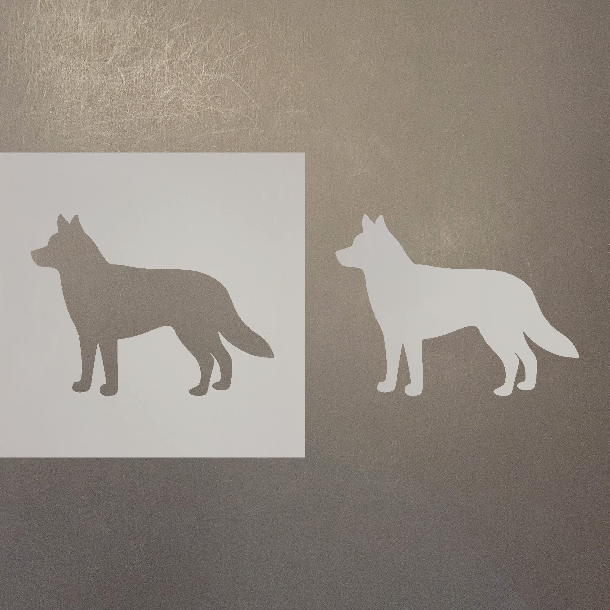 4 Inch Husky Reusable Mylar Stencil for Art & Craft Supplies - Perfect for DIY Projects, Scrapbooking, and Home Decor