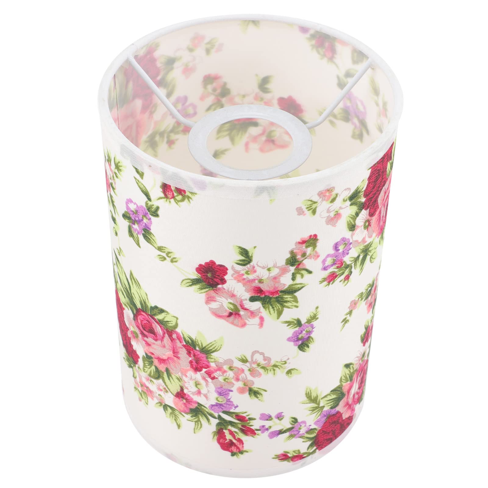 OSALADI Rose Fabric Lamp Shade - Floral Light Cover for Wall Lamp, Chandelier & Ceiling Lights | Decorative Mushroom Shade for Bedroom, Living Room, Kitchen, Restaurant & Hotel Lighting | Perfect for Romantic Ambiance and Vintage Home Decor