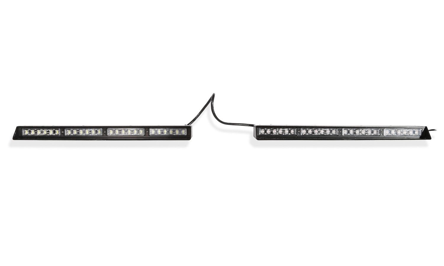 Hunter Fusion Frontier 3W Interior LED Emergency Light Bar - Green/Amber for Police, Security & Emergency Vehicles - Perfect for Dashboards, Windshields & Interior Warning Lights
