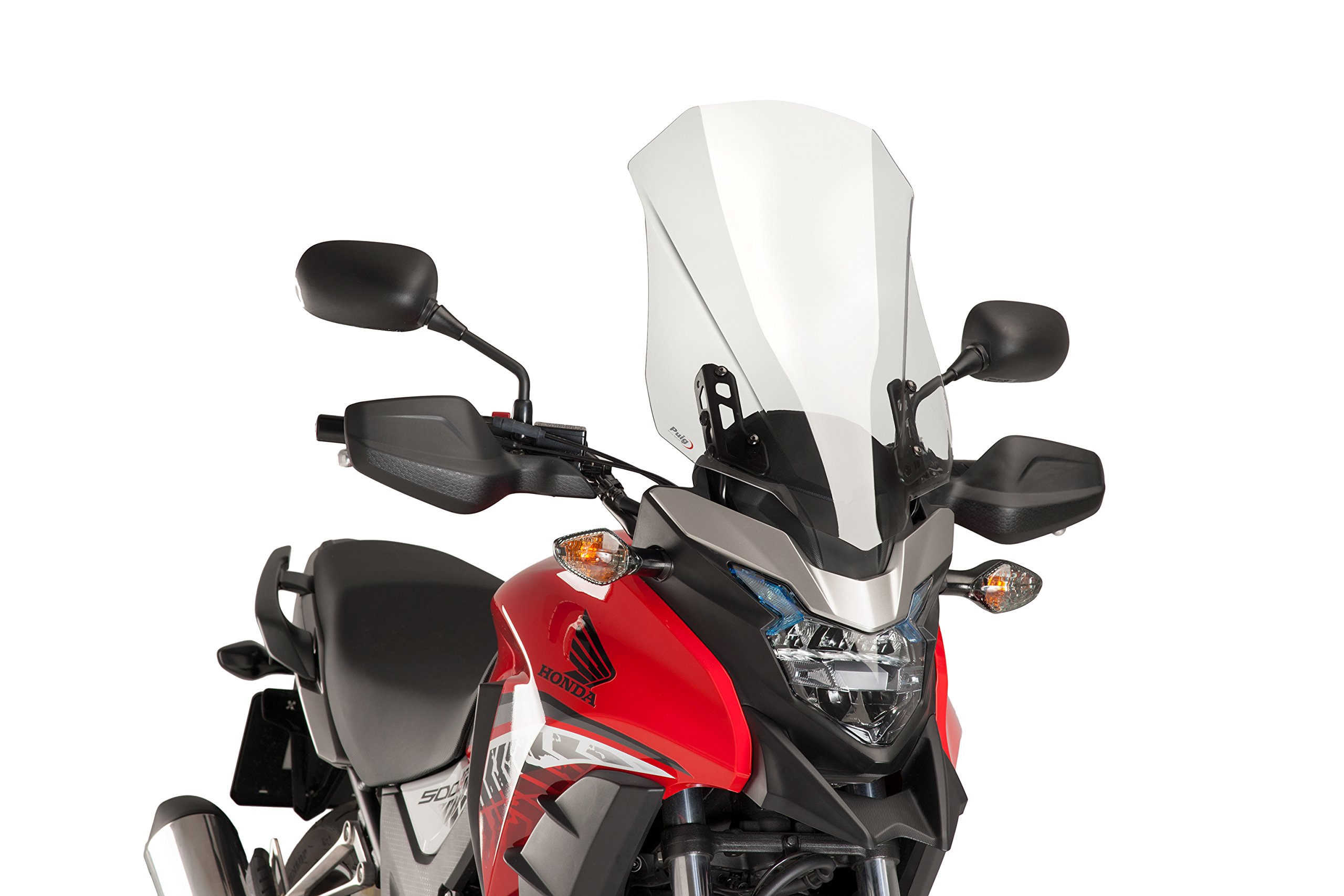 Puig Touring Windshield Screen for Honda CB500X 2016-2018 - Clear - Motorcycle Wind Protection for Comfortable Long Rides & Highway Commuting