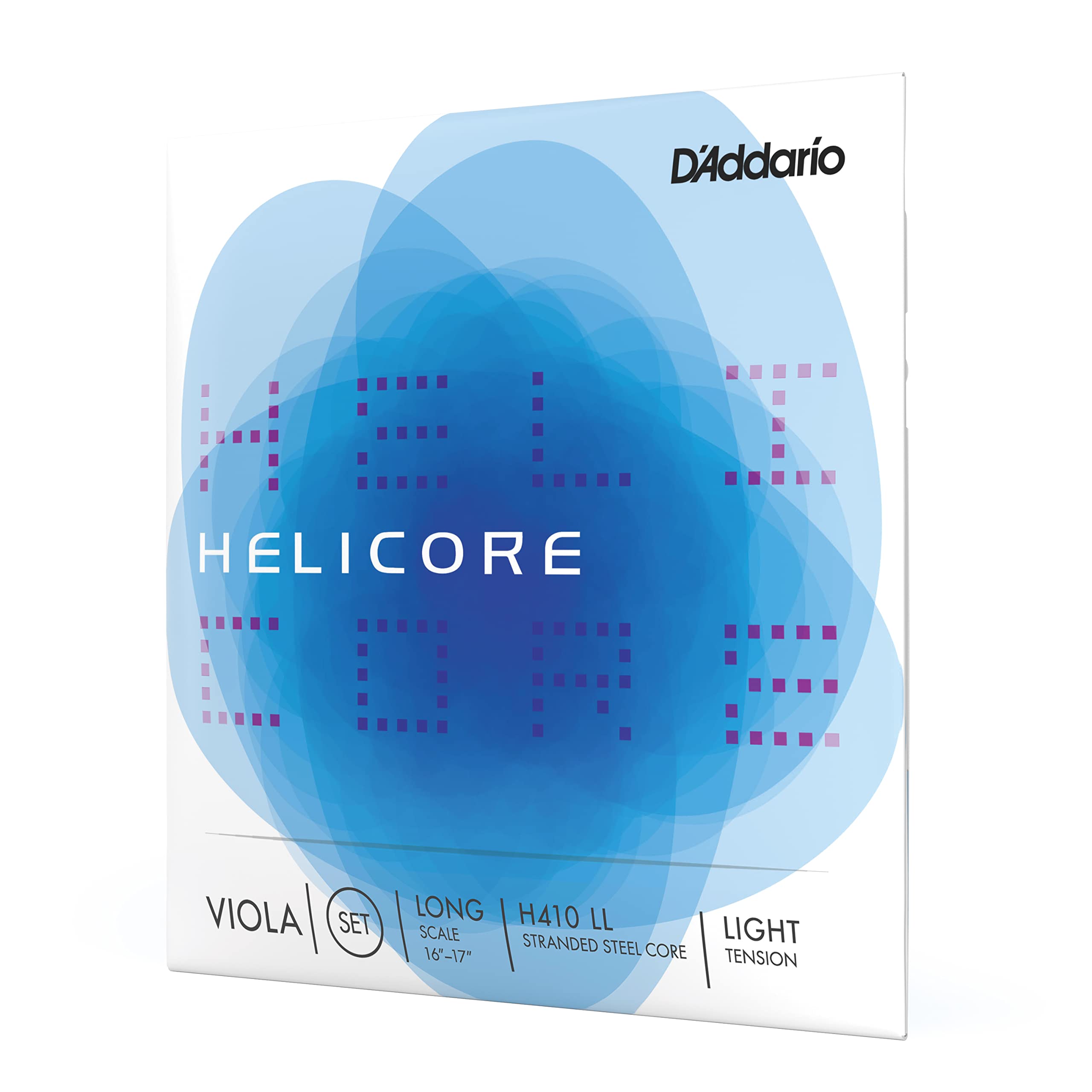 D'Addario Helicore Viola Strings - Long Scale, Light Tension Set | Professional Viola Strings for Concert & Practice | Perfect for Classical & Orchestral Performances