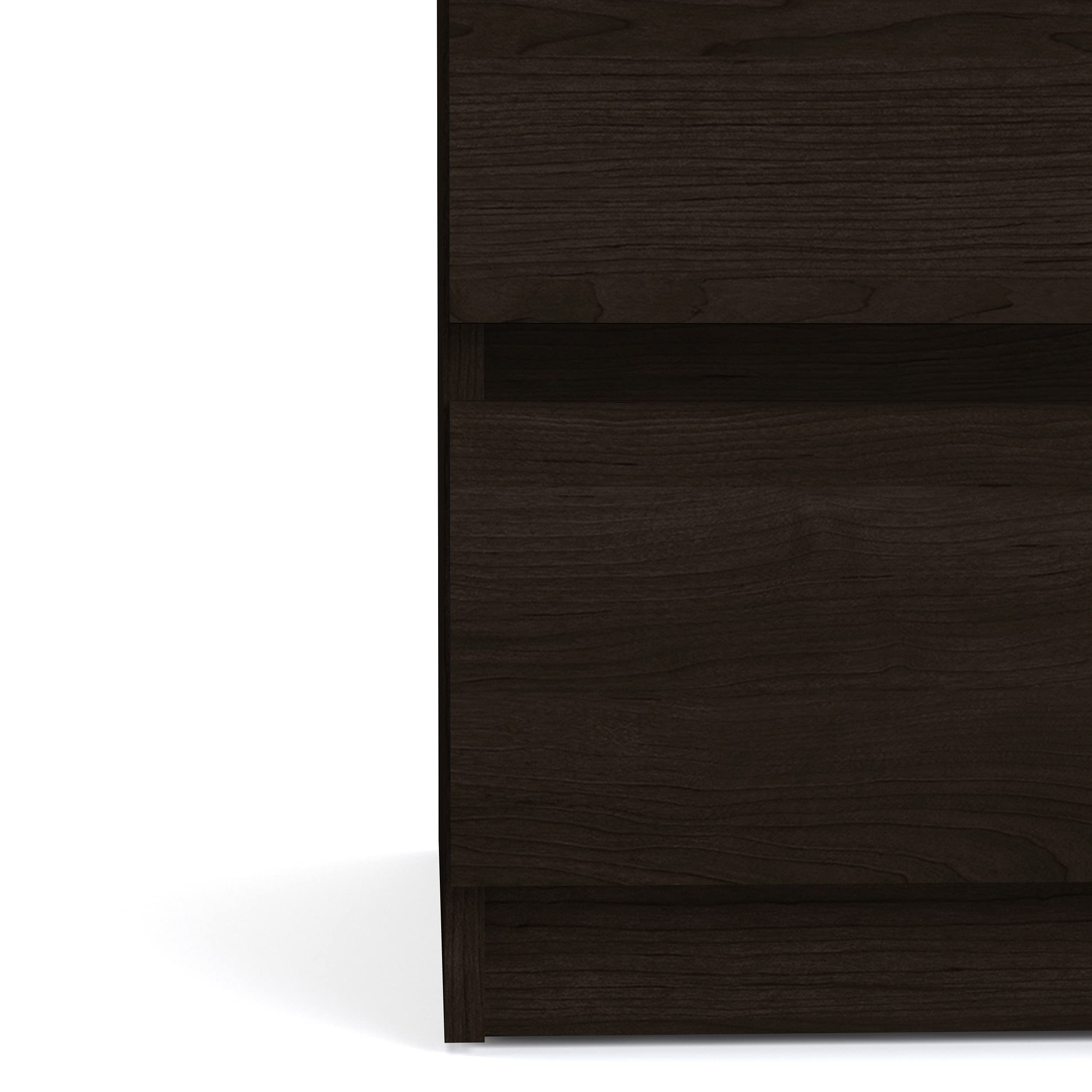 Tvilum Scottsdale 5-Drawer Chest Dresser in Coffee Brown - Modern Bedroom Storage Solution for Clothes, Linens & Accessories