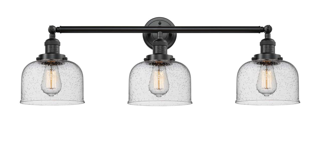 Innovations 205-OB-S-G74 3-Light Adjustable Bathroom Vanity Light Fixture in Oil Rubbed Bronze - Perfect for Modern Bathroom, Master Bath, and Powder Room Lighting