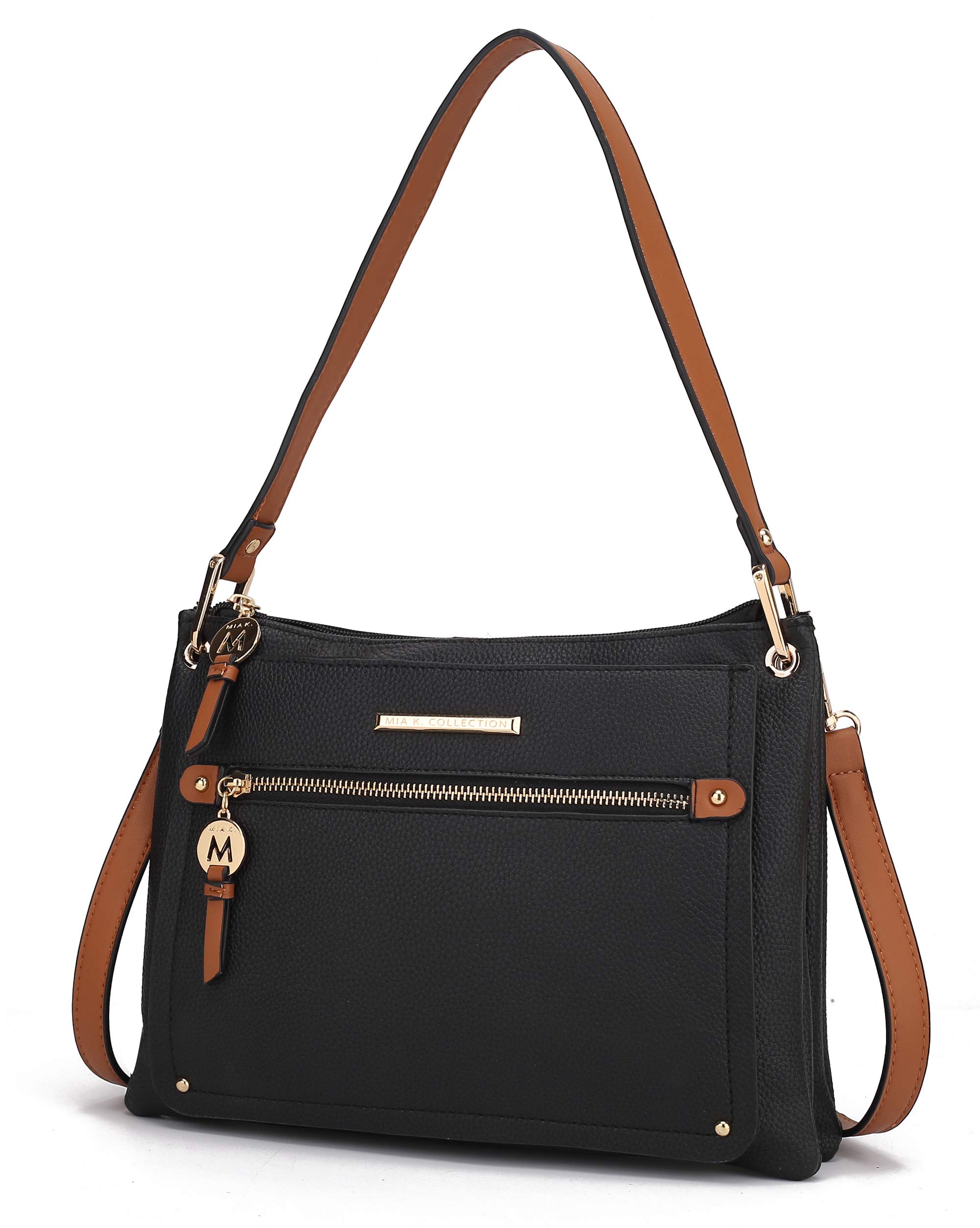 MKF Collection Women's Vegan Leather Crossbody Bag - Stylish Shoulder Purse Handbag for Everyday Use, Work & Travel by Mia K