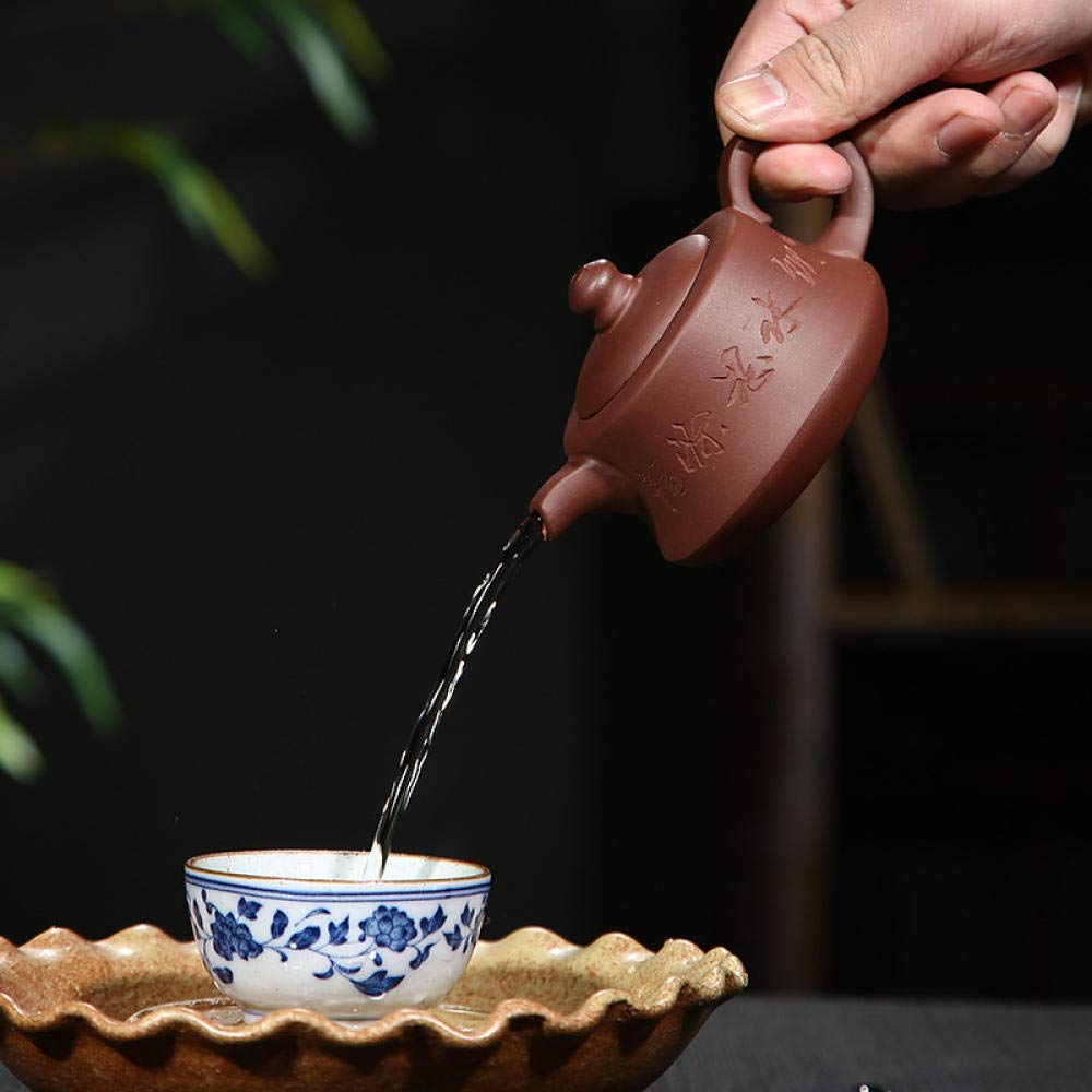 Handmade Purple Sand Tea Set - Premium Yixing Clay Teapot with Cups - Traditional Chinese Gongfu Tea Ceremony Set - Perfect for Home, Office & Gifting