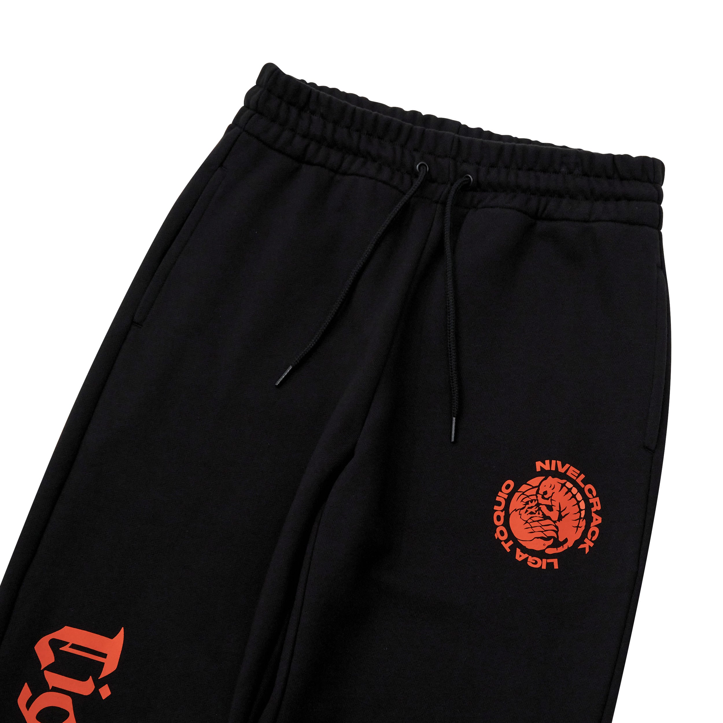 Premium Nivelcrack Far East Derby Sweatpants for Men - Comfortable Black Jogger Pants for Casual Wear, Gym, and Lounge